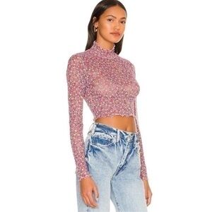 NWT For Love & Lemons NADIA CROP TOP